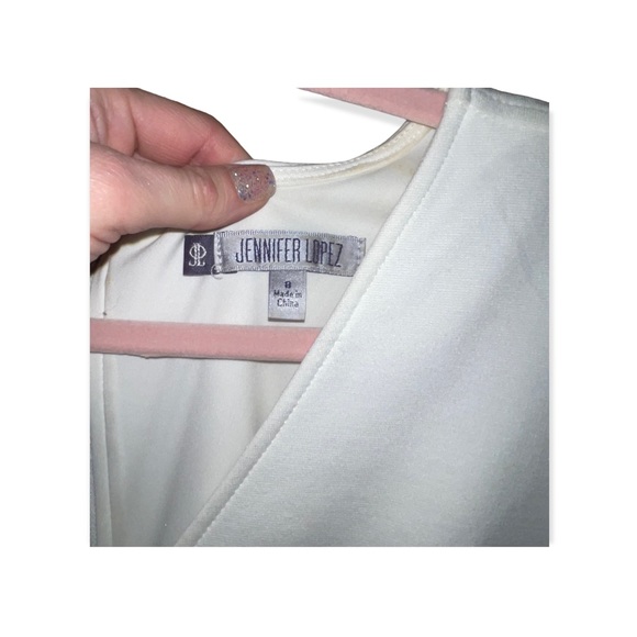 JENNIFER LOPEZ White Sheath Dress 8 - Picture 4 of 10